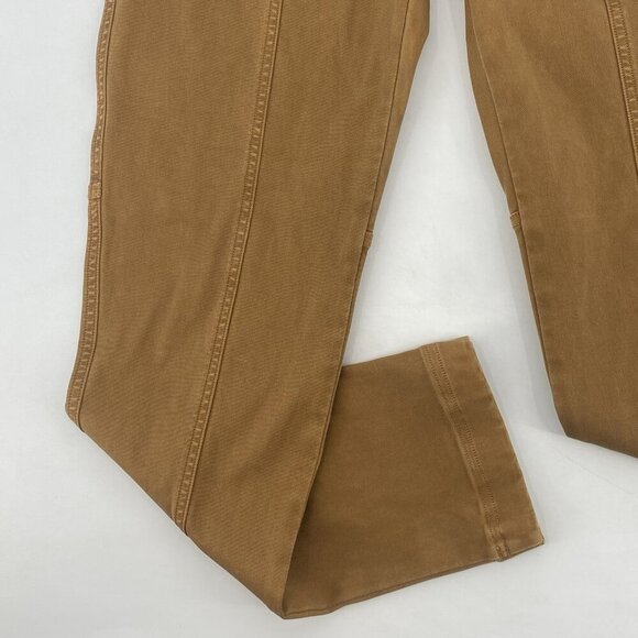 Spanx Stretch Twill Utility Pant Size Small Acorn Brown Pull On Slimming - Picture 5 of 14